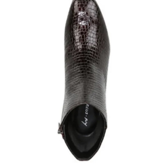 Circus by Sam Edelman Women's Daysi Ankle Boot Burgundry Croc Print 6 - Picture 3 of 5